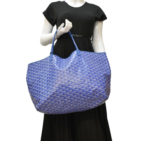 GOYARD Canvas Tote Bag Blue dummy look