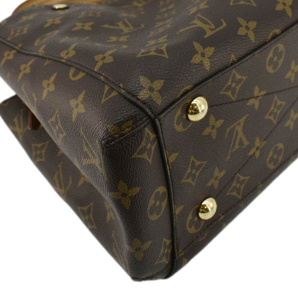 LOUIS VUITTON Montaigne MM Monogram Canvas Shoulder Bag Brown