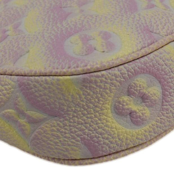 LOUIS VUITTON Pochette Summer Stardust Monogram Empreinte Leather Shoulder Bag Pink