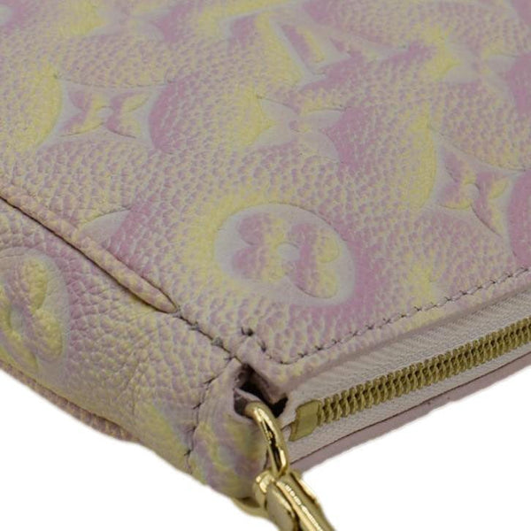 LOUIS VUITTON Pochette Summer Stardust Monogram Empreinte Leather Shoulder Bag Pink