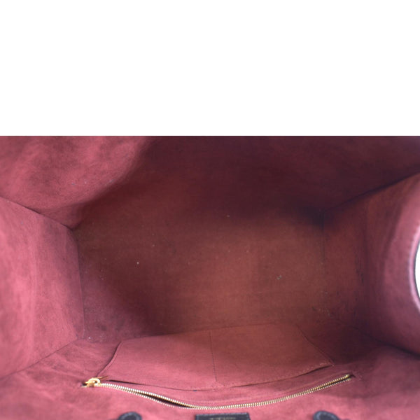 LOUIS VUITTON Onthego MM Giant Monogram Leather Tote Shoulder Bag Bicolor