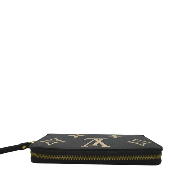 LOUIS VUITTON Zip Around Monogram Empriente Leather Wallet Bicolor
