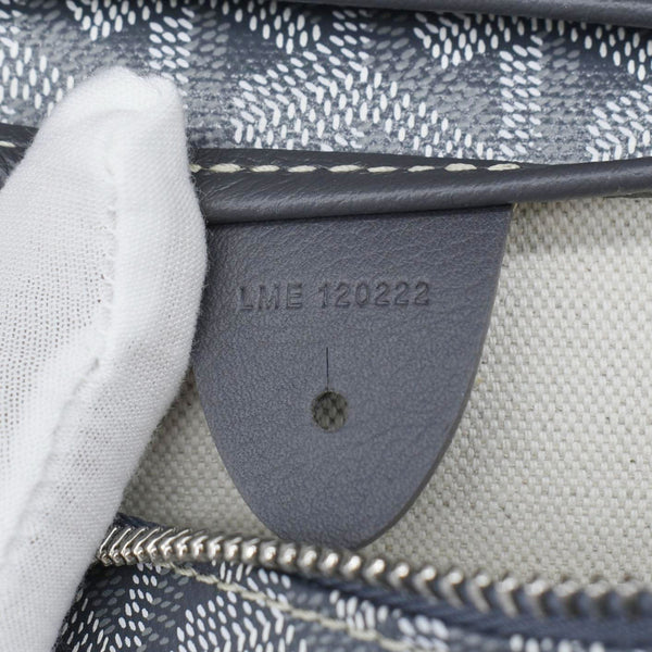 GOYARD Canvas Artois MM Shoulder Bag Black