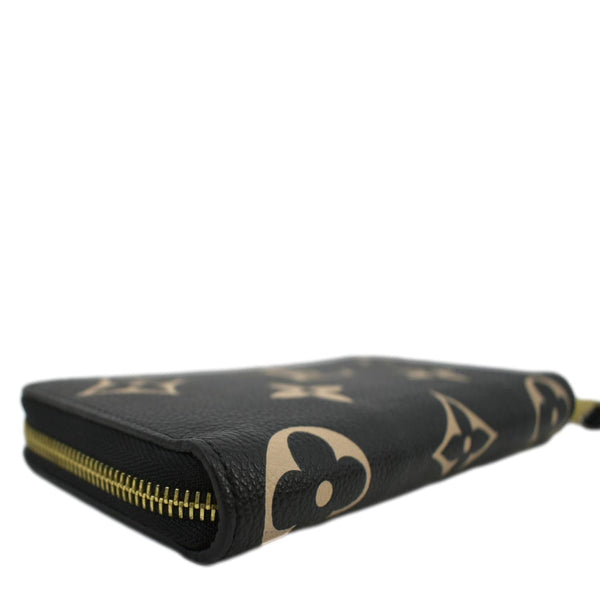 LOUIS VUITTON Zip Around Monogram Empriente Leather Wallet Bicolor