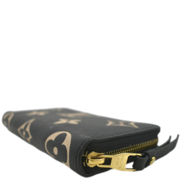 LOUIS VUITTON Zip Around Monogram Empriente Leather Wallet Bicolor