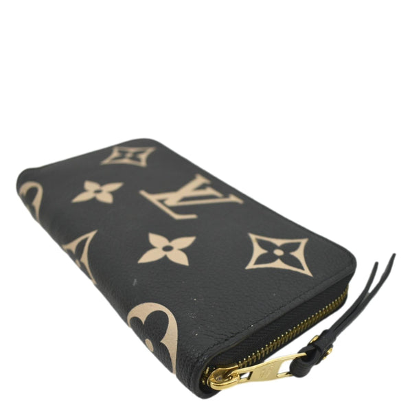 LOUIS VUITTON Zip Around Monogram Empriente Leather Wallet Bicolor