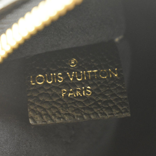LOUIS VUITTON Neverfull Empreinte Monogram Pochette Wristlet Pouch Black