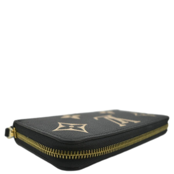 LOUIS VUITTON Zip Around Monogram Empriente Leather Wallet Bicolor