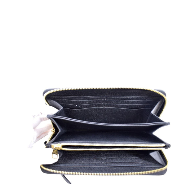 LOUIS VUITTON Zip Around Monogram Empriente Leather Wallet Bicolor