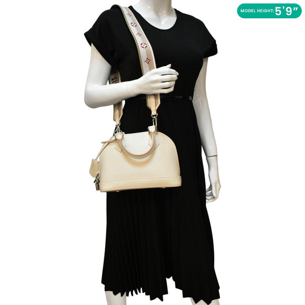 LOUIS VUITTON Alma BB Crossbody Bag Cream dummy look