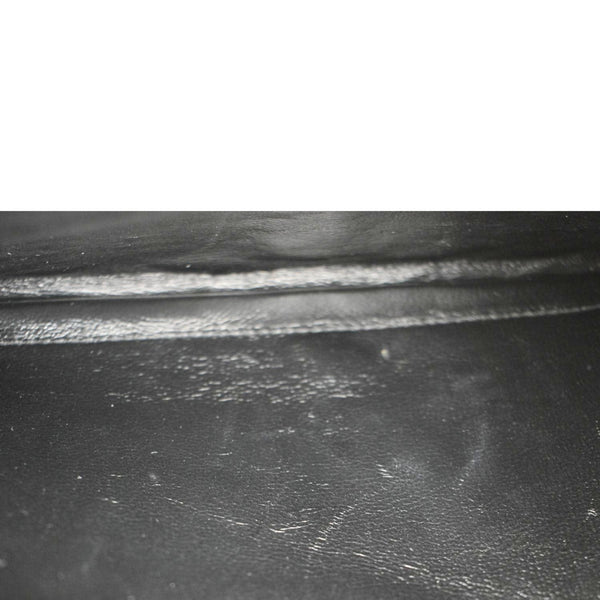 YVES SAINT LAURENT Cassandre Leather Chain Crossbody Bag Brown