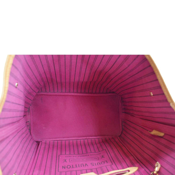 LOUIS VUITTON Neverfull MM Monogram Canvas Tote Bag Brown