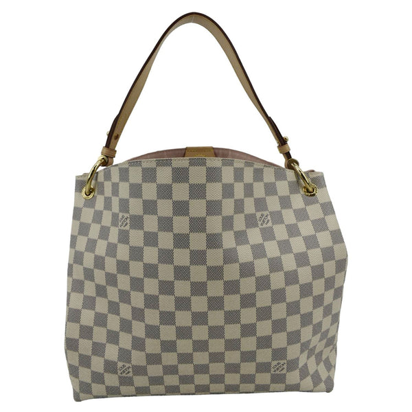 LOUIS VUITTON Graceful PM Damier Azur Shoulder Bag White