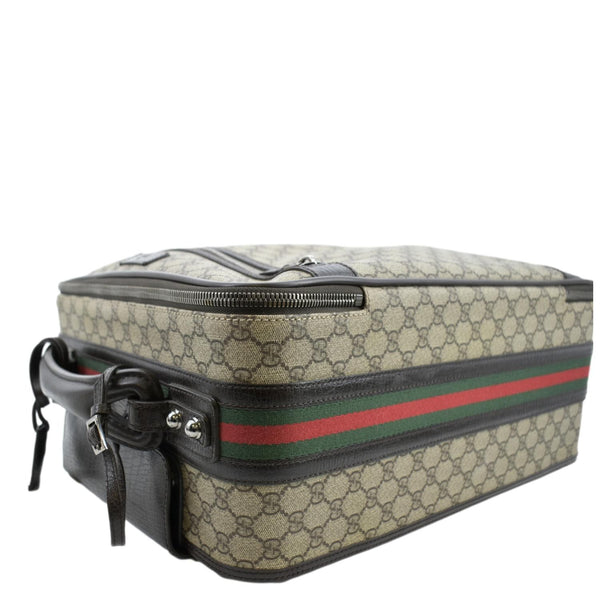 GUCCI GG Supreme Suitcase Travel Bag Beige 131170