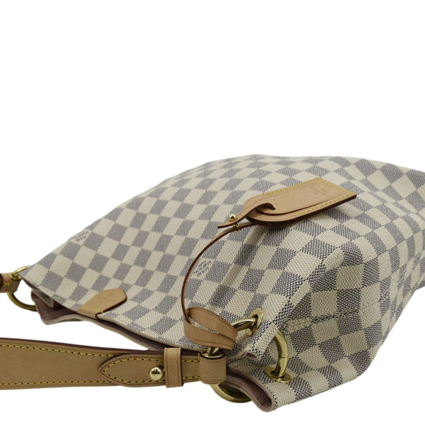 LOUIS VUITTON Graceful PM Damier Azur Shoulder Bag White