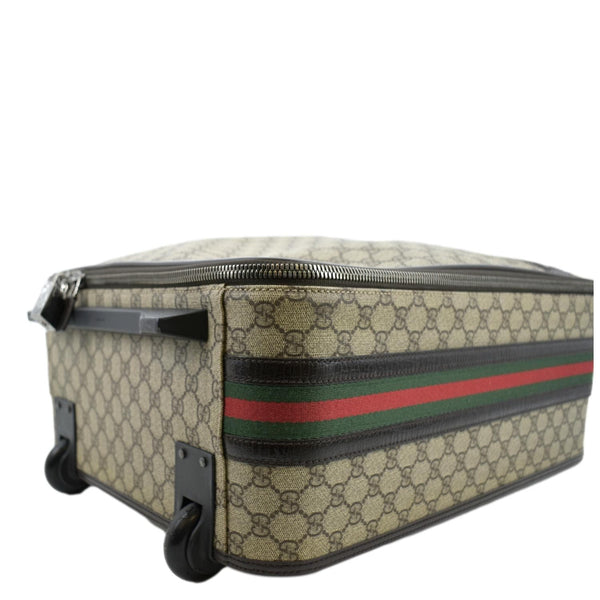 GUCCI GG Supreme Suitcase Travel Bag Beige 131170