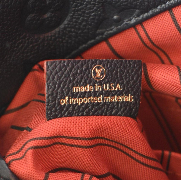 LOUIS VUITTON Artsy MM Monogram Empreinte Leather Shoulder Bag Navy Blue