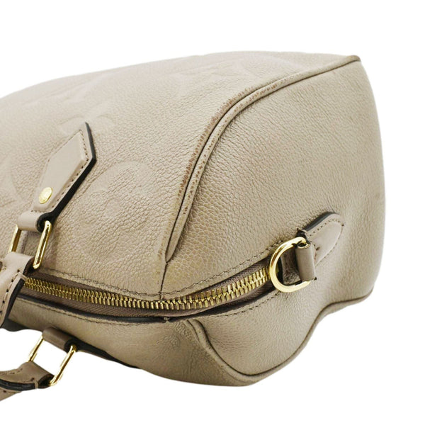 LOUIS VUITTON Speedy 25 Bandouliere Monogram Empreinte Shoulder Bag Beige
