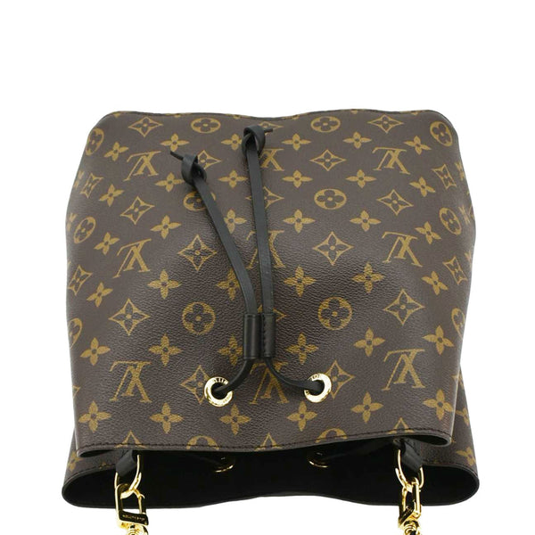 LOUIS VUITTON Neonoe Monogram Canvas Black Shoulder Bag upper look
