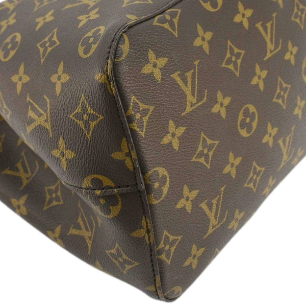 LOUIS VUITTON Neonoe Monogram Canvas Shoulder Bag Black