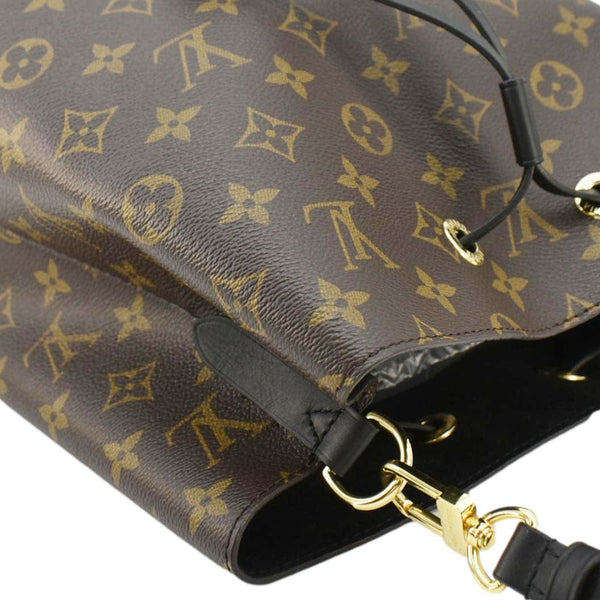 LOUIS VUITTON Neonoe Monogram Canvas Shoulder Bag Black