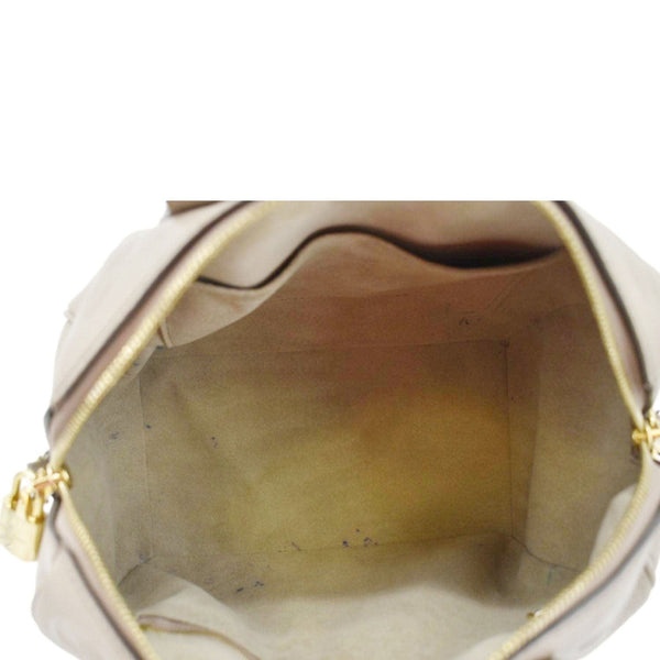 LOUIS VUITTON Speedy 25 Bandouliere Monogram Empreinte Shoulder Bag Beige