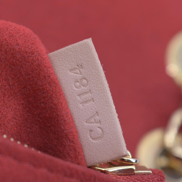 LOUIS VUITTON Pallas Chain Monogram Canvas Crossbody Bag Cherry