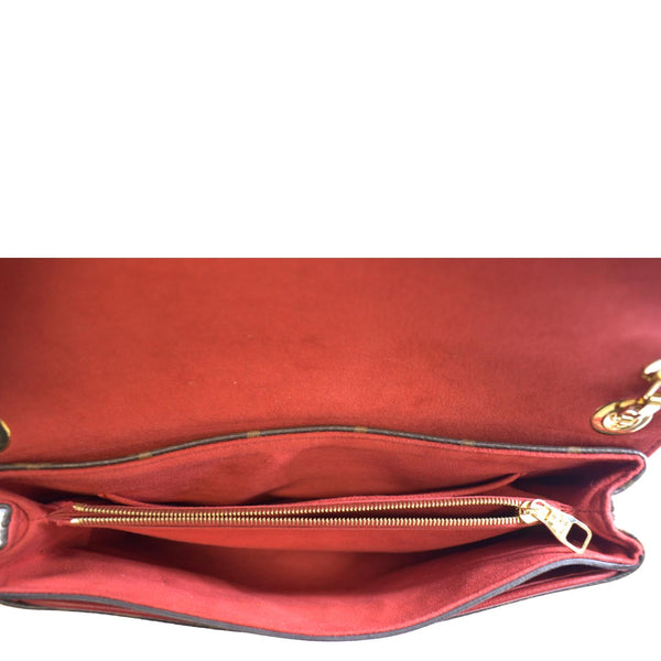 LOUIS VUITTON Pallas Chain Monogram Canvas Crossbody Bag Cherry