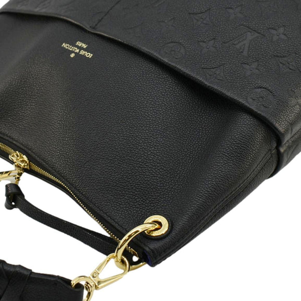 LOUIS VUITTON Maida Monogram Empreinte Leather Hobo Shoulder Bag Black