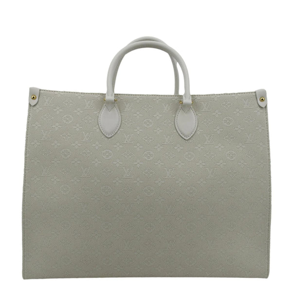 LOUIS VUITTON Hawaii Onthego GM Monogram Tuffetage Tote Shoulder Bag Off White