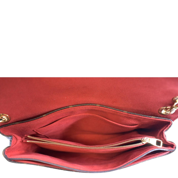 LOUIS VUITTON Pallas Chain Monogram Canvas Crossbody Bag Cherry