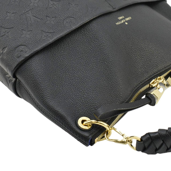 LOUIS VUITTON Maida Monogram Empreinte Leather Hobo Shoulder Bag Black