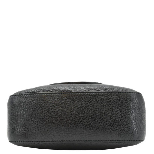 GUCCI Soho Disco Studded Leather Crossbody Bag Black 308364