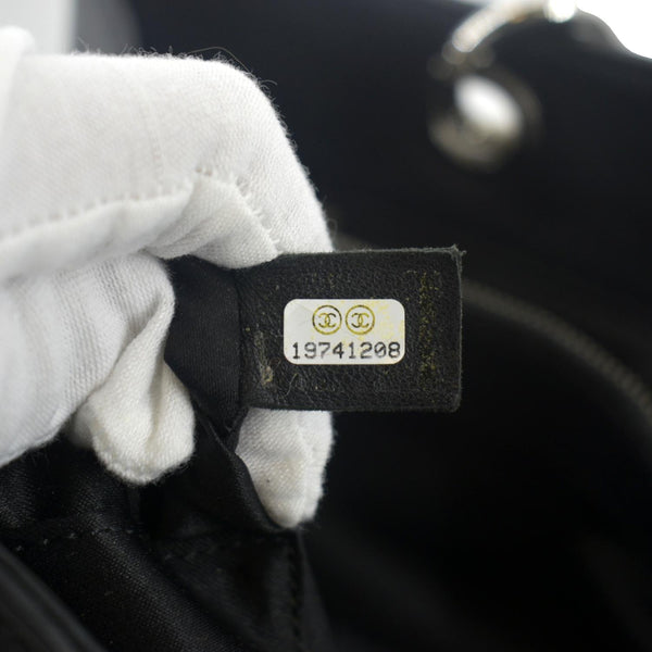 CHANEL Grand Shopping Quilted Leather GST Tote Bag Black