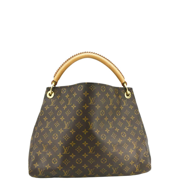 LOUIS VUITTON Artsy MM Monogram Canvas Hobo Bag Brown