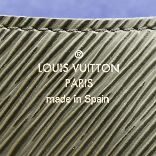 LOUIS VUITTON Buci Epi Grained Leather Shoulder Bag Black