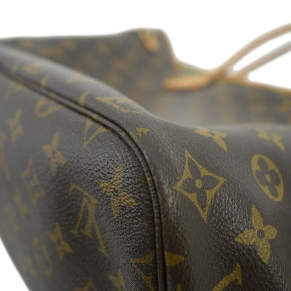 LOUIS VUITTON Limited Edition V Neverfull MM Monogram Canvas Tote Bag Turquoise