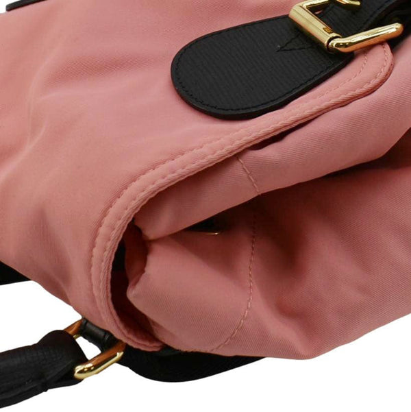 BURBERRY Technical Rucksack Nylon Backpack Bag Pink