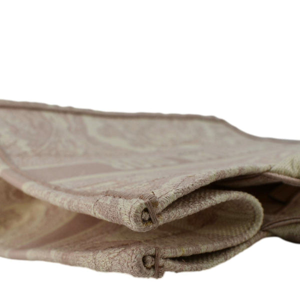 CHRISTIAN DIOR Book Embroidered Canvas Tote Bag Pink