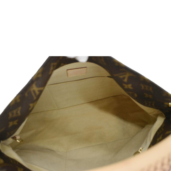 LOUIS VUITTON Artsy MM Monogram Canvas Hobo Bag Brown