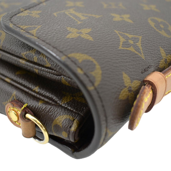 LOUIS VUITTON Metis Pochette Monogram Canvas Crossbody Bag Brown