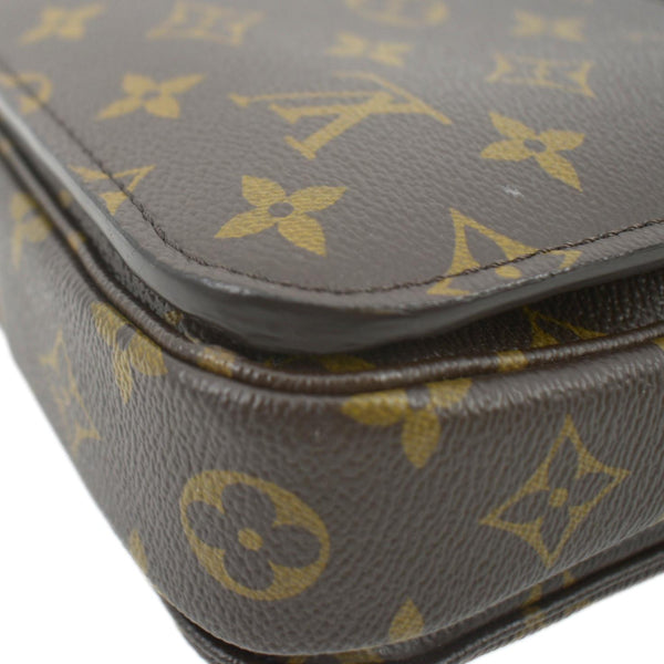 LOUIS VUITTON Metis Pochette Monogram Canvas Crossbody Bag Brown