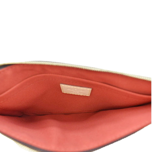 LOUIS VUITTON Monogram Canvas Wristlet Pouch Brown