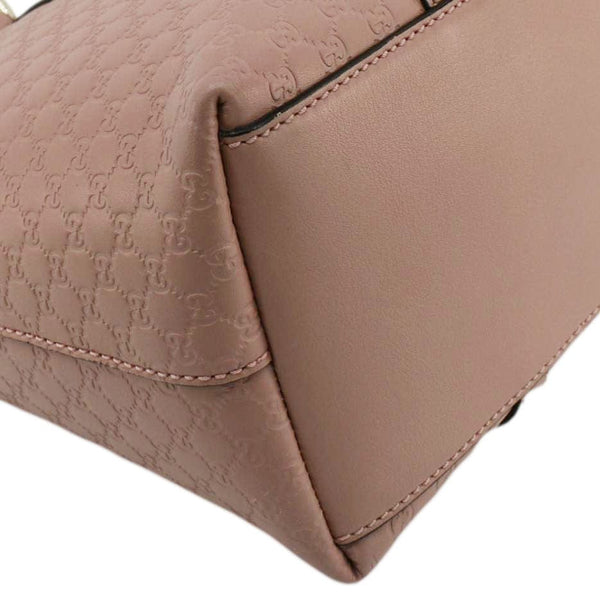 GUCCI Convertible GG Microguccissima Leather Satchel Bag Dusty Pink 449656