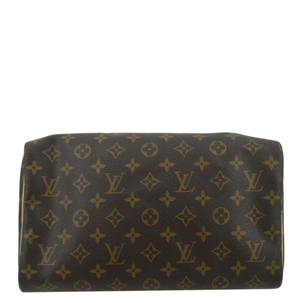 LOUIS VUITTON Speedy 30 Monogram Canvas Satchel Bag Brown