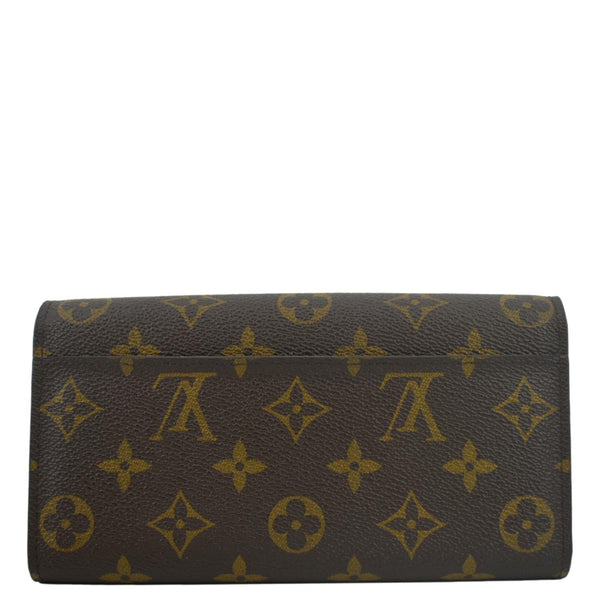LOUIS VUITTON Sarah Monogram Canvas Wallet Brown