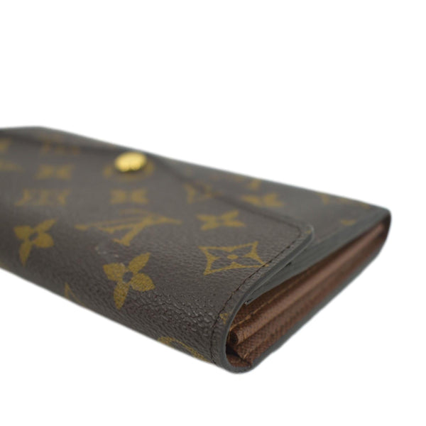 LOUIS VUITTON Sarah Monogram Canvas Wallet Brown