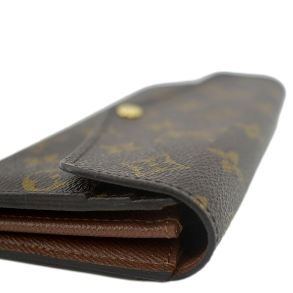 LOUIS VUITTON Sarah Monogram Canvas Wallet Brown