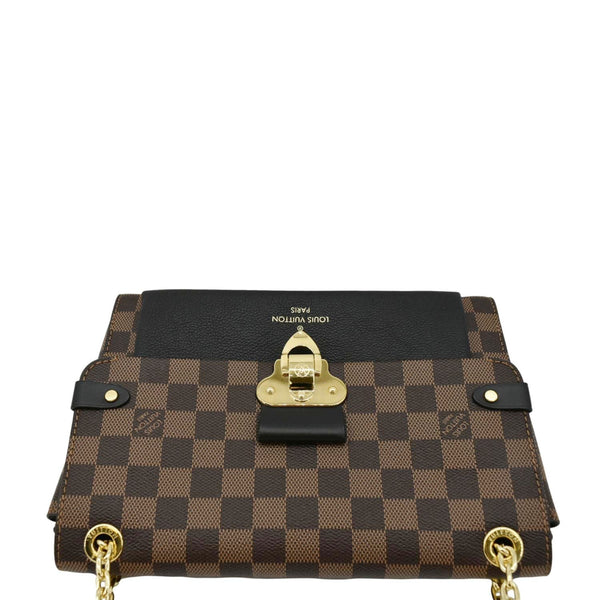 LOUIS VUITTON Vavin PM Damier Ebene Crossbody Bag Black