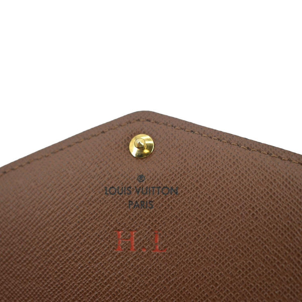LOUIS VUITTON Sarah Monogram Canvas Wallet Brown